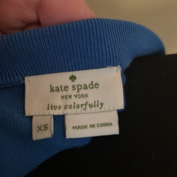 Royal Blue beaded Kate Spade cardigan - Picture 8 of 8